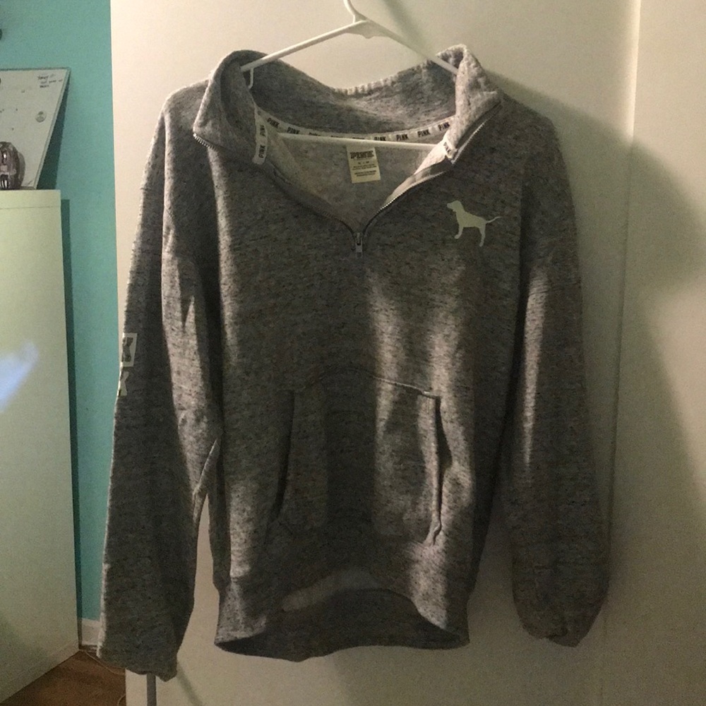 Pink half zip